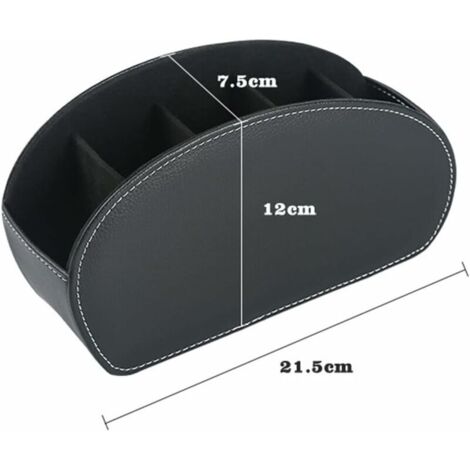 Range-télécommandes En PU Avec 5 Compartiments – Organisateur Pour Bureau, Table De Chevet Ou Salon – Anti-rayures Et Design élégant