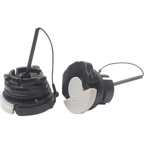 Ahlsen 2 Pièces Huile Carburant Bouchon De Remplissage Réservoir Essence, Gaz Carburant Huile Essence Diesel Capuchon De Réservoir Pour MS250, Pour Tondeuse à Gazon(Bouchon Huile+Bouchon Carburant)