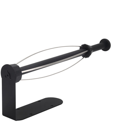 Ahlsen Porte Sopalin sans Perçage, Porte Rouleau Essuie Tout Mural Auto-Adhésif à Suspendre, Noir Support Sopalin Effet Amortissant, pour Cuisine Salle de Bains, Fournis avec Colle Et Vis (1/5)