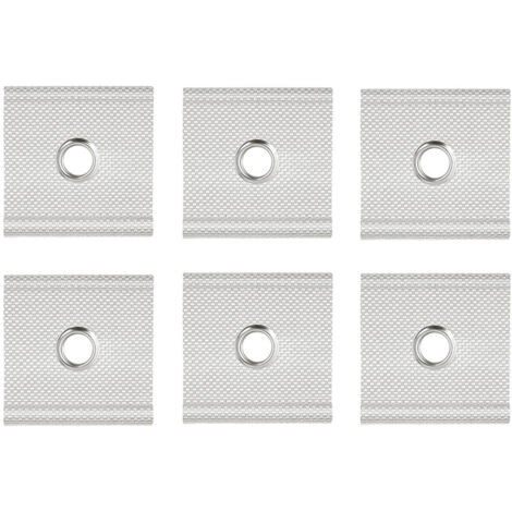 Ahlsen Lot de 6 œillets de passepoil pour rail de fixation 5/6 mm - 7/8 mm - Lot de 6 crochets pour auvent de tente, camping, caravane