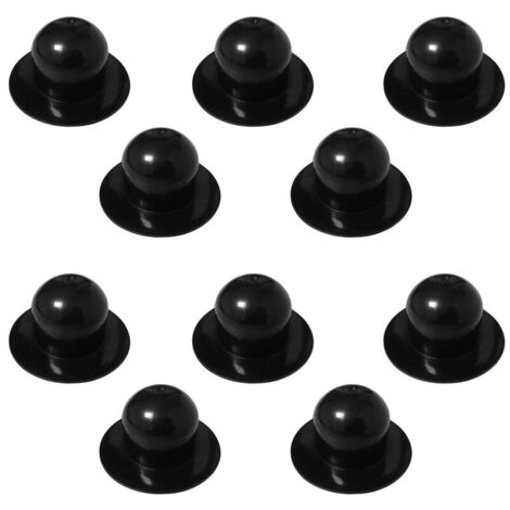Ahlsen Bouchon de bouchon de pompe de rechange pour piscine Noir (10 pièces) (1/5)