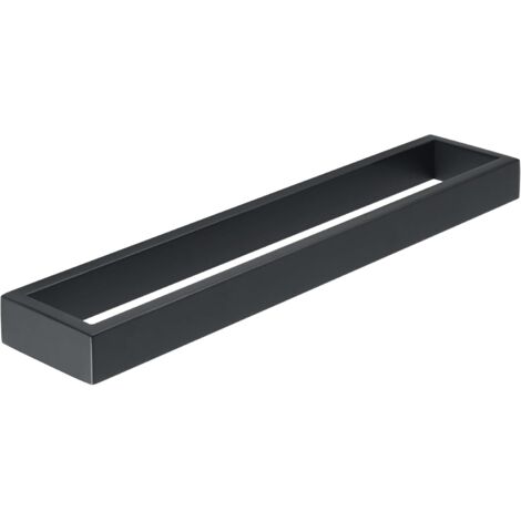 Ahlsen Porte-Serviettes de Salle de Bain, Anneau Porte Serviettes Mural, Support Serviettes Noir Mat en Acier Inoxydable SUS304 Fixé au Mur Longueur 3.0CM