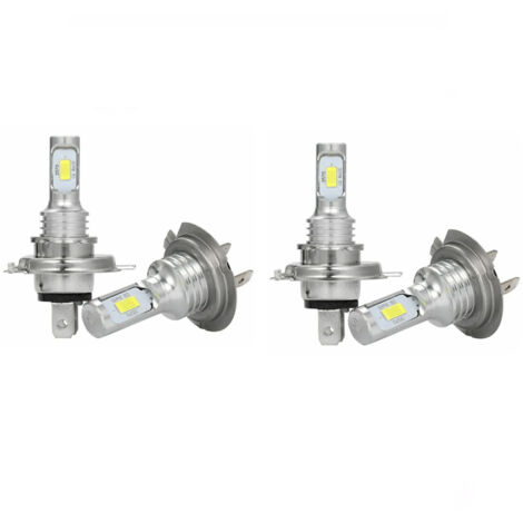 Ahlsen – Ampoules H7 LED 6500K 80W 1000LM – Kit antibrouillard pour voiture – Aluminium – Durée de vie 30000H – DC12V-24V (1/5)