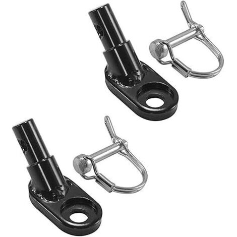 Ahlsen Coupleur d'attelage pour remorque de vélo coudé pour la Plupart des remorques de vélo, 2 coupleur d'attache de remorque de vélo pour Les Chiens d'enfants, Accessoire de vélo