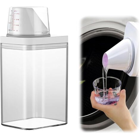 Boîtes Rangement Hermétiques Lessive PRITOK 3 Pièces Distributeur De Détergent À Lessive 1000Ml Bouteilles De De Douche Vide De Détergent À Contenant Alimentaire PET