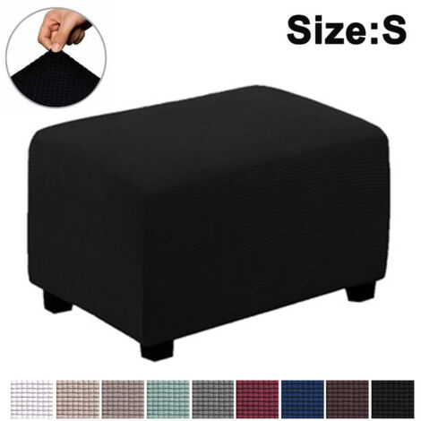 Ahlsen Housse De Pouf Extensible Housse De Protection Pour Pouf Housse De Rangement Pour Pouf Housse De Protection Pour Meubles Housse De Protection Soft Rectangle Avec Ceinture Élastique ----- S ----