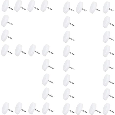 Lot De 10 Patins Feutre à Clouer Uxcell - Diamètre 14mm - Protection Meubles