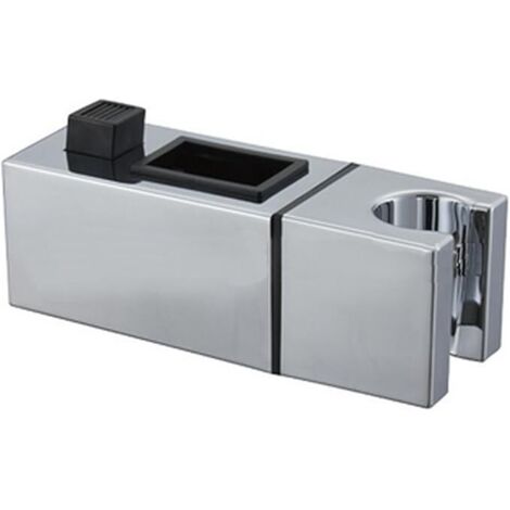 Ahlsen Support de douche pour tête de douche - Support de douche carré - Standard - 30 x 15 mm - Support de douche ABS chromé (1/2)