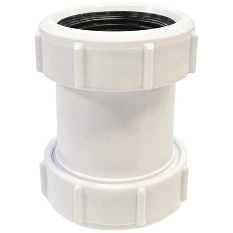 AHLSEN SUPERTOOL Connecteur de compression 1/2" 40 mm Connecteur de tuyau d'évacuation droit en PVC pour baignoire, évier de cuisine, bac de douche, pièce humide (1 pièce) (1/5)