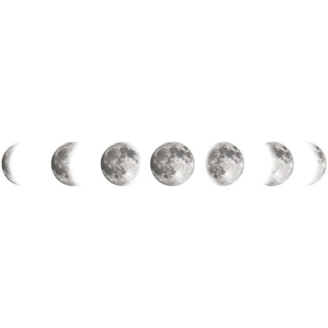 Ahlsen Un lot de Stickers Muraux lune Autocollant Mural Décoration Murale pour Salon Chambre Bureau