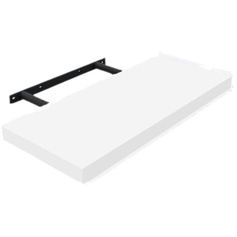 Ahlsen Étagère Murale Lot de 1 étagères tablettes Style Moderne en Bois,42x15x3cm Blanc (1/5)