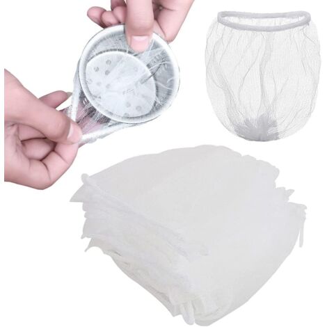 Ahlsen Filet D'évier Jetable,Sac D'évier en Filet de Crépine,Sac de Maille pour Évier,Cuisine Sac en Filet Fin,pour Les Eviers de Cuisine et de Salle de Bain (200)
