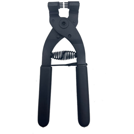 Ahlsen 17 cm Pince silencieuse en Acier au Carbone à Main en Cuir Outil de Perforation de Trou d'artisanat 4 mm(4mm-4 Teeth) (1/4)