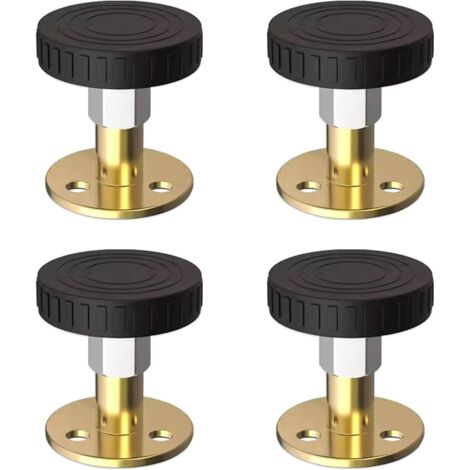 Ahlsen 4 Pièces Stabilisateur Tete de Lit Butée Anti-Secousse pour Cadre de Lit, Tête de lit, Chevet, Armoires, Canapés Fixateur Tete de Lit Bouchon Cadre de Lit Fileté Réglable (1/5)