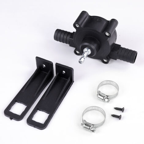 Ahlsen Portable Mini Perceuse Électrique Alimenté Pompe À Eau Moteurs Diesel Huile Liquide Eau Main Pompes De Transfert Auto-Amorçantes Vitesse De Pompage Rapide (1/4)