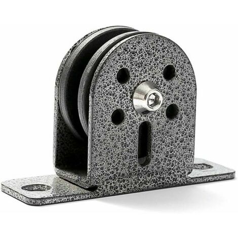 Ahlsen Poulies roulantes de fitness avec roues à rainures silencieuses, poulies de corde de levage pivotantes Poulies silencieuses Poulies de corde pivotantes robustes pour salle de sport, accessoires (1/5)