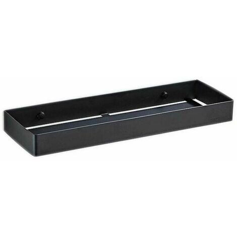 Ahlsen 30 cm Noir Monocouche En Acier Inoxydable Salle De Bains Rack En Acier Inoxydable Salle De Bains Rack Serviette De Stockage Rack Pour Douche (1/4)