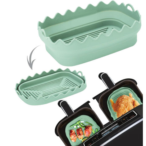 Ahlsen – Moule en silicone pour friteuse sans huile – Accessoire réutilisable – Circulation d'air améliorée – Résistant à la chaleur jusqu'à 220°C (1/5)
