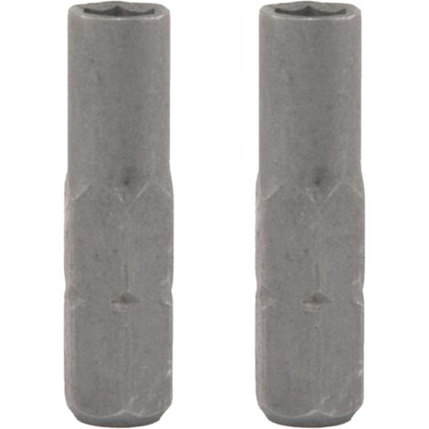 AHLSEN Lot de 2 embouts de tournevis hexagonaux 1/4" - Adaptateur d'embout magnétique sablé 1/4" - 1/4" - Adaptateur 1/4" - 6,35 mm à 4 mm - Poignée 1/4" (1/5)