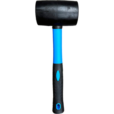 Ahlsen Maillet caoutchouc  manche en fibres de verre  tête noire  Ø 50 mm  500g (1/5)