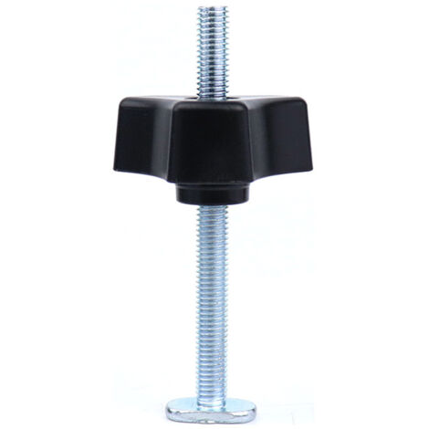 Ahlsen Rail en T Pince à Rainure en T T-Slot T-Track en Métal Outil de Fixation Serrage Rapide pour Travail du Bois (2pcs T vis + 2pcs écrou à bouton uniquement) (1/4)
