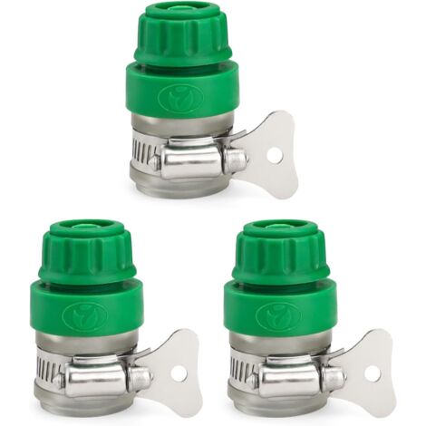Ahlsen Adaptateur Robinet Tuyau Arrosage, 3 Pièces Connecteur Tuyau Arrosage, Adaptateur Robinet Arrosage Robinet Cuisine, pour Robinets et Conduites d'eau en Caoutchouc