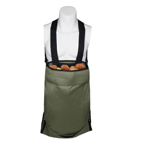 AHLSEN Jardin Fruit Cueillette Tablier - Grand Cueillir des Fruits Sac À Toute épreuve Tissu Oxford - Poches de Rangement Vertes pour Fruits