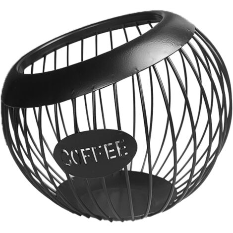 Ahlsen Support de dosettes de café grande capacité pour capsules d'expresso pour comptoir, bar, panier de rangement pour capsules de café (1/5)