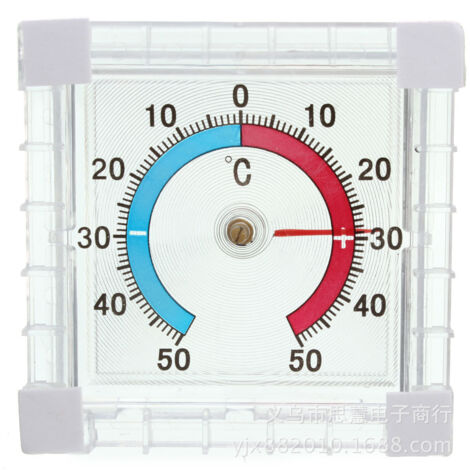 Ahlsen Thermomètre de fenêtre intérieur/extérieur auto-adhésif (1/4)