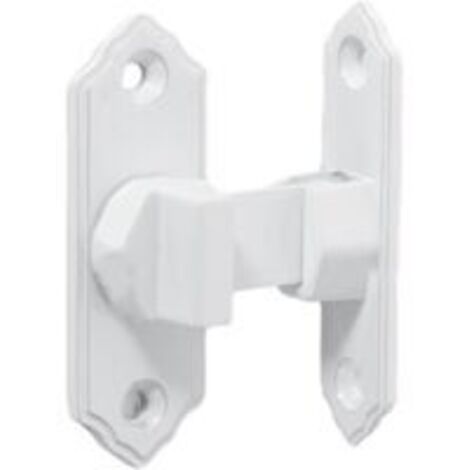 AHLSEN Verrou de porte coulissante à 90 degrés, loquet de verrouillage de porte coulissante à angle droit, loquet de verrouillage de porte à 90 degrés (blanc)