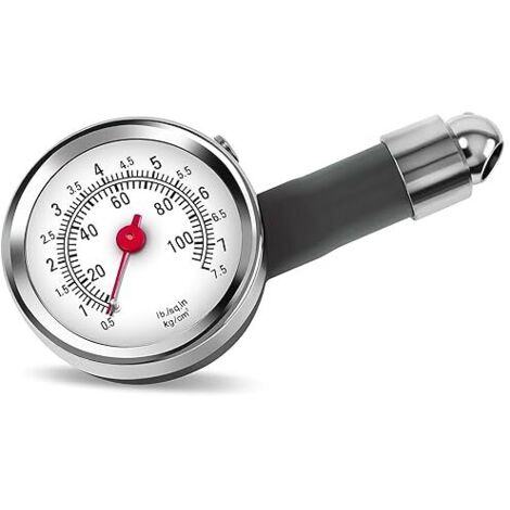 Ahlsen Pression Pneu, Manomètre Pression Pneus, Pression Pneu Voiture, Manometre pour les Voitures, Manometre, Jauges de Pression des Pneus 0-100Psi, pour Voitures, Vélos et Motos (1/5)