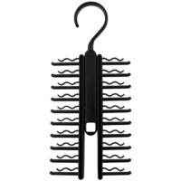 Ahlsen Porte-Cravates 1Pièces Cintres Porte-Cravates Cintre Rotatif à Cravate Porte-Cravate Réglables Cintre de Ceinture Cravate Rack Crochet Support de Cintre de Ceinture pour Cravates Foulards