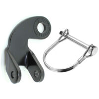 Ahlsen Attache Remorque Velo, 2 Pièces Attelage Remorque Velo, Attelage Velo, d'Attelage de Remorque de Vélo, pour Remorque Velo Enfants, Remorque Velo Chien, Remorque Velo Cargo