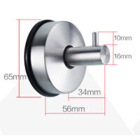 Lot De 4 Crochets à Ventouse Amovibles Sans Perçage Pour Serviettes, En Acier Inoxydable, Pour Cuisine, Salle De Bain, Fenêtres Lisses Et Verre (noir) | Leroy Merlin