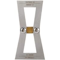 AHLSEN Outils de travail du bois en acier inoxydable avec règle à queue d'aronde graduée pour le travail du bois, utilisation industrielle (sans échelle)