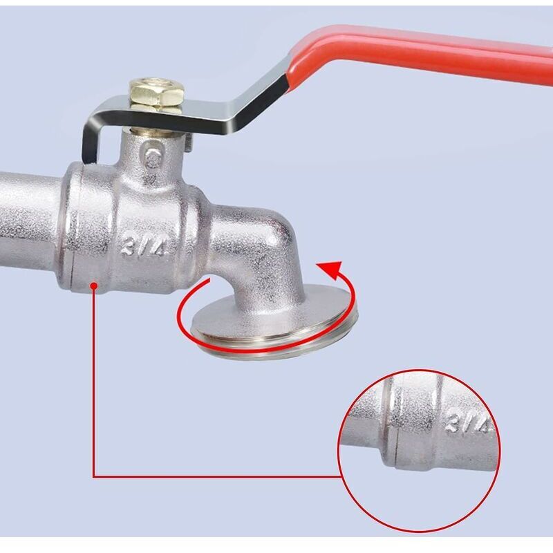 Robinet Adaptateur Pour Réservoir IBC 1000L (275 Gallons) – Filetage Grossier, Fixation Plastique