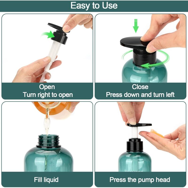 3 Flacons Pompe Airless 10 Ml – Vide, Portable, Pour Cosmétiques Et Voyage