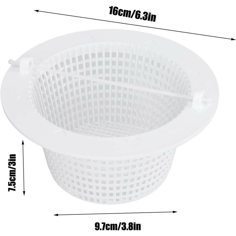 Lot De 2 Paniers Pour écumoire De Piscine - Filtre Réutilisable En ABS Pour Retenir Les Feuilles Et Débris