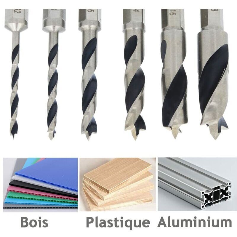 Set De 10 Forets Hélicoïdaux Bois Diamètre 3 Mm - Mèches Extra Tranchantes Pour Perçage Précis Bois, Plastique, Caoutchouc