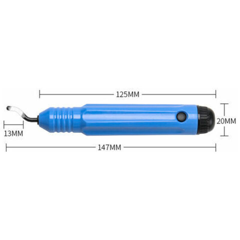 Ébavureur,Outil d'Ébavurage Manuel,Ebavureur Outil D'ébavurage,360 ° Rotatif Deburr Lames,Avec 10 lames de remplacement,Convient pour bois,Plastique, Aluminium,Cuivre,Acier