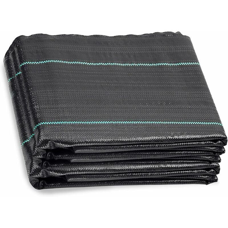 Toile De Paillage BoloShine 2x10m - Anti-Mauvaises Herbes, Perméable, Pour Jardin Et Potager
