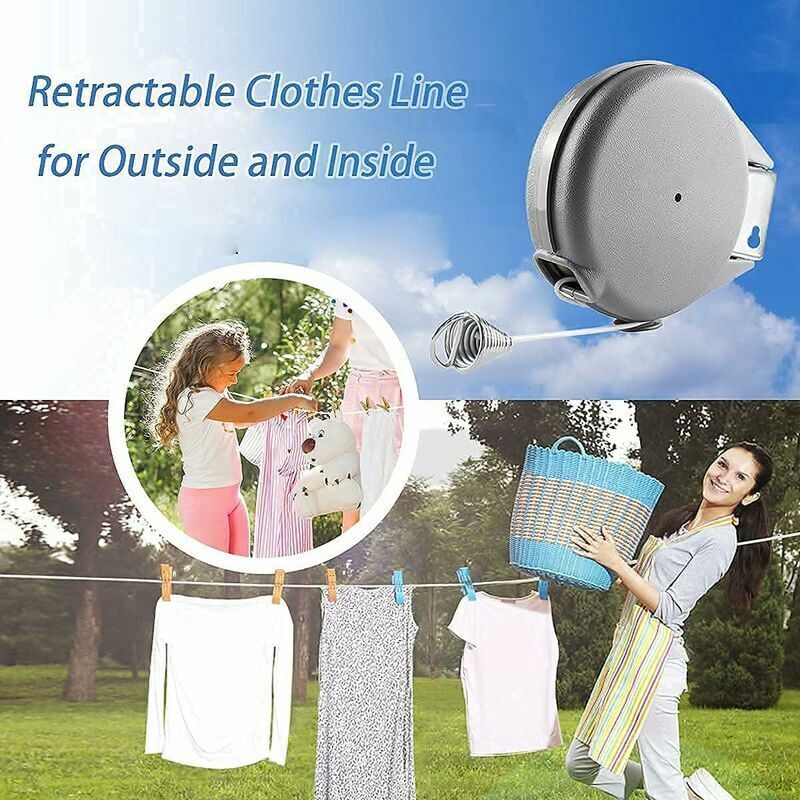 Ligne à Linge pour Camping-Car | Ligne à Linge Rétractable pour Camping-Car, Corde à Pliable pour Voiture Utilitaire Caravane Pickup | Leroy Merlin