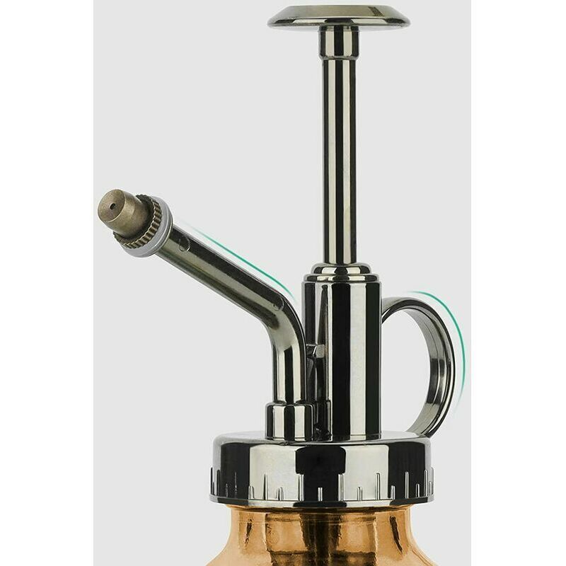 Vaporisateur Vintage En Verre Pour Plantes - Pulvérisateur 200 Ml - Pommeau Métallique - Décoration Intérieur Extérieur