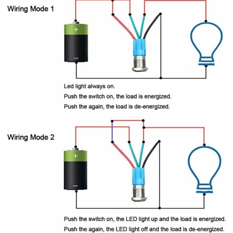 Bouton Pousoir Momentané 12mm - Achat En Ligne | Aliexpress