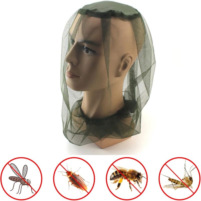 Ginger Jidehem Moustiquaire De Tete Moustiquaire Pour Chapeau Anti-moustique Anti Chapeau Voyage Léger Réutilisable