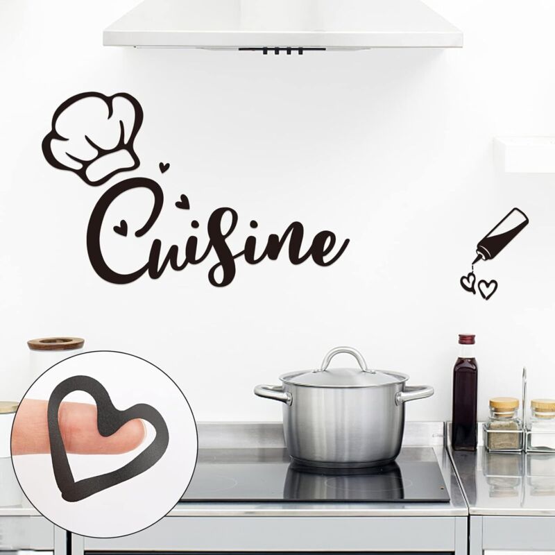 Stickers Muraux Autocollant Texte Française Cuisine Et Bon Appetit Citation Restaurant Salle A Manger Decoration Home Decalque Wall Sticker Diy Peinture Chambre Salon 74541651