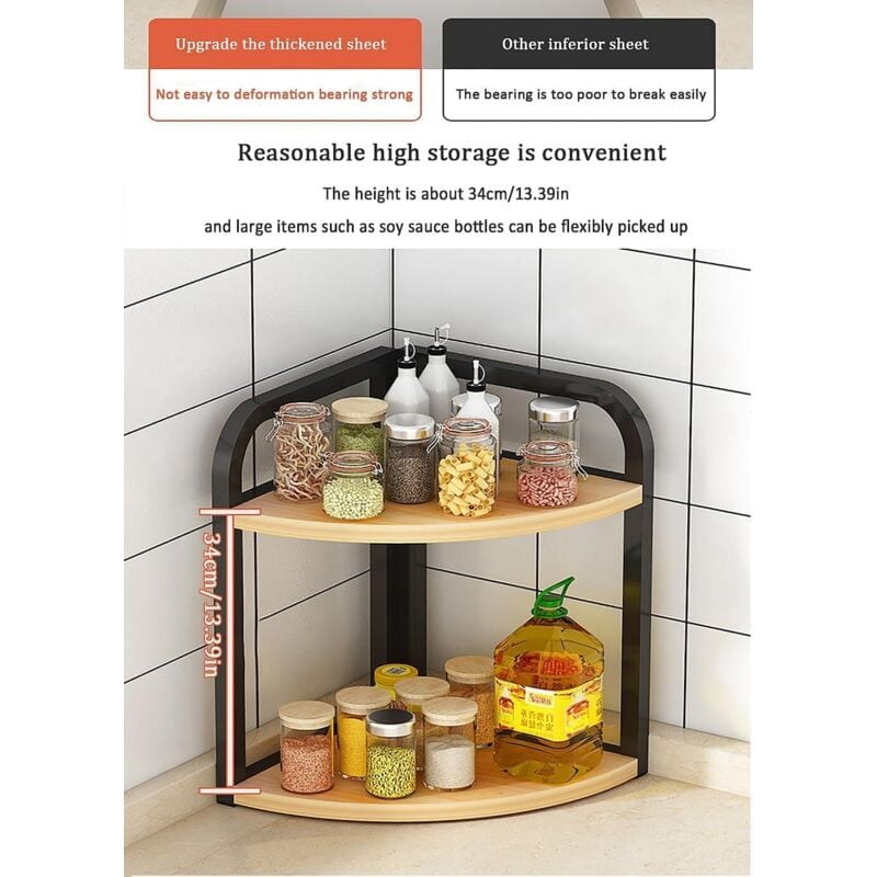 étagère Pour épices Étagère à épices 4 Niveaux Semlos - Organisateur De Cuisine Pliable Et Gain De Place Rangement épices Fer Haute Qualité