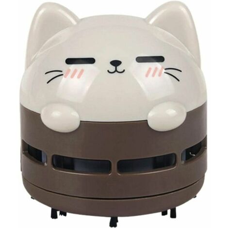 Mini aspirateur de bureau, mini aspirateur à miettes, sans fil, rechargeable par USB, silencieux et économe en énergie. (1/5)