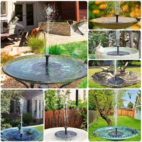 Bamboo Garden Zen Fontaine d'eau avec Pompe, intérieur/extérieur Ornements, 7,8 Pouces Base Ronde Plat, Lisse Split-résistant Bambou, Container Inclus Fontaine Interieur
