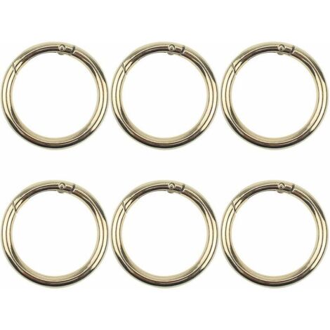 Lot De 10 Mousquetons Ronds Dorés - Fermoirs Pour Bikini, Sac, Porte-clés, DIY - Neuf